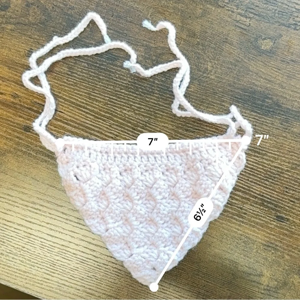 Light Pink Handmade Cat/Dog Bandanna